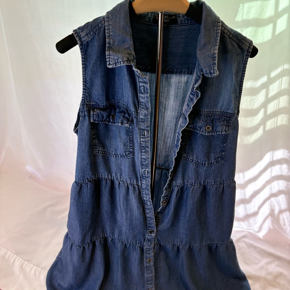 Velvet Heart Medium Indigo Denim Shirt Dress